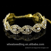 2015 neues Entwurfs-Goldkristallwebart-Dame Armband, Frauen-Armband